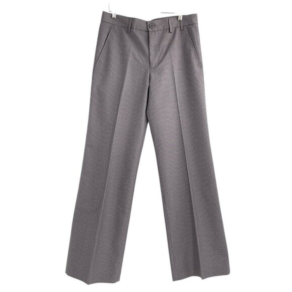 NWT Ben Sherman Brown Plaid Dress Pants Trousers Mens Size 32 Classic Retro